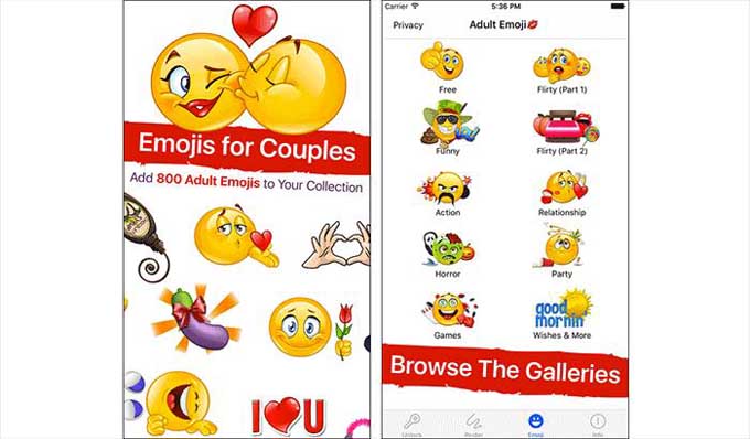 Adult Emoji Icons